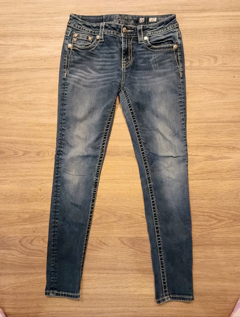 Miss Me Women's Blue Denim Skinny Jeans